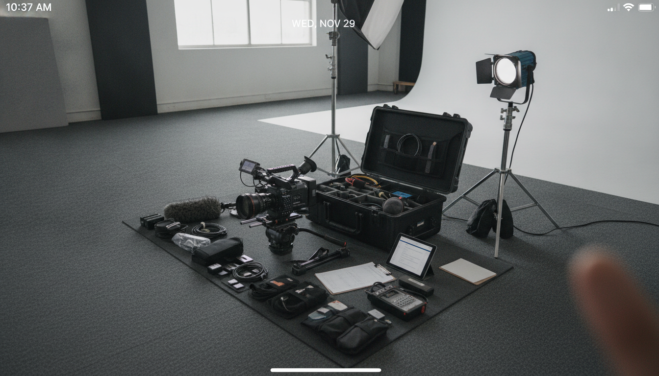 What gear should a corporate video shoot include