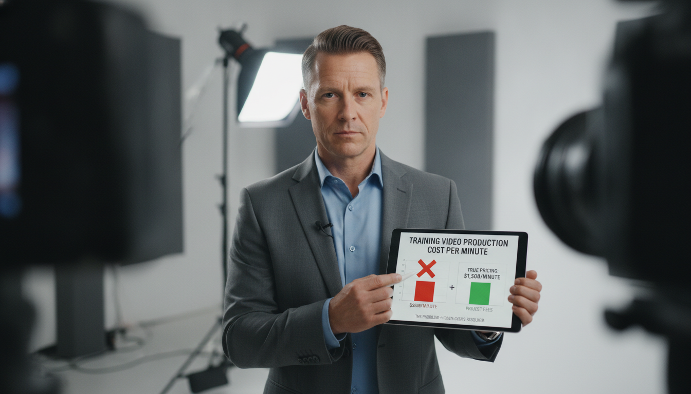 Training video production cost per minute