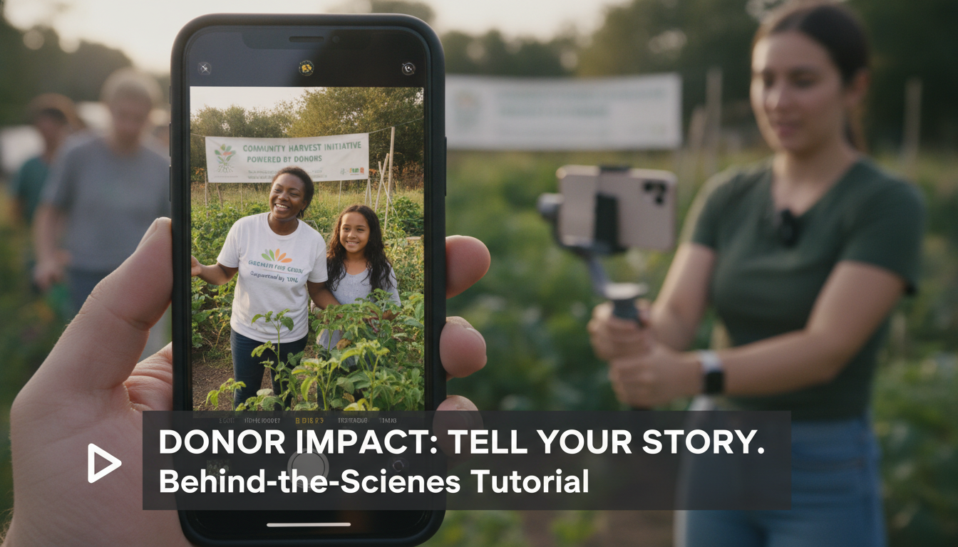 Donor impact video — how to tell the story