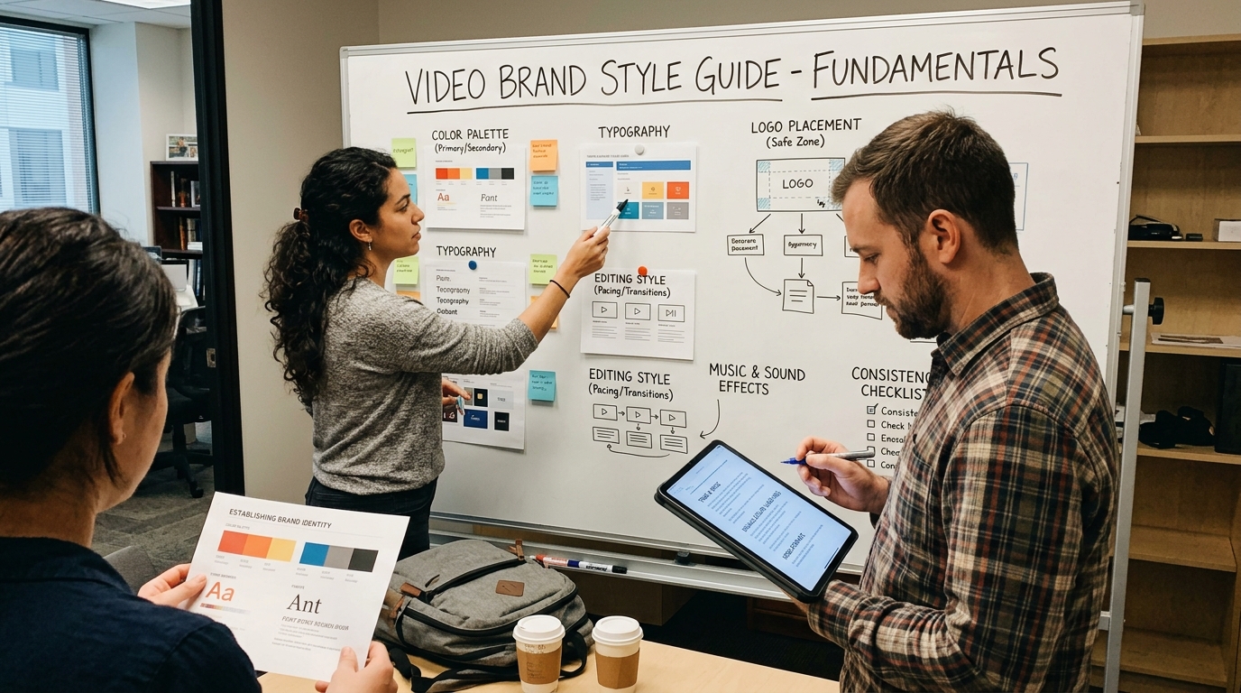 What does a video brand style guide look like